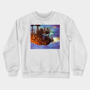 Lizard Pirate Ship Crewneck Sweatshirt